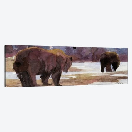Montana Bears Canvas Print #SLD178} by Stellar Design Studio Canvas Wall Art