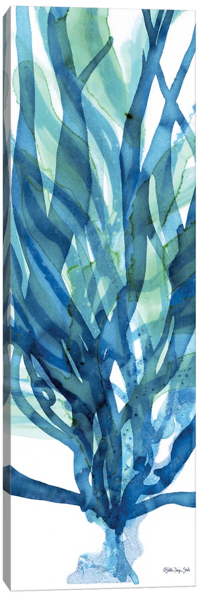 Soft Seagrass in Blue I Canvas Art Print - Stellar Design Studio