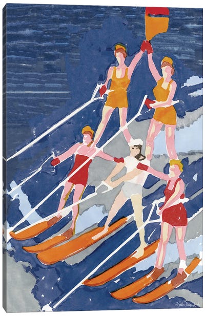 Water Ski Show III Canvas Art Print - Boating