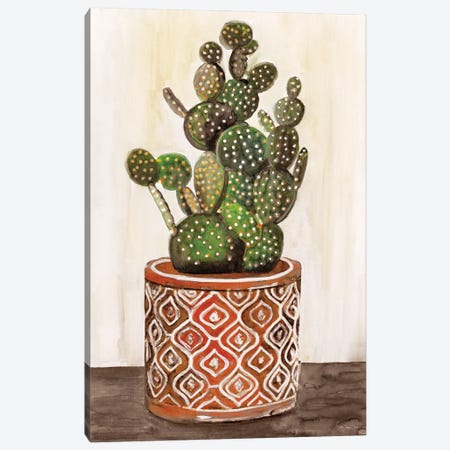 Potted Cactus I Canvas Print #SLD224} by Stellar Design Studio Canvas Art Print