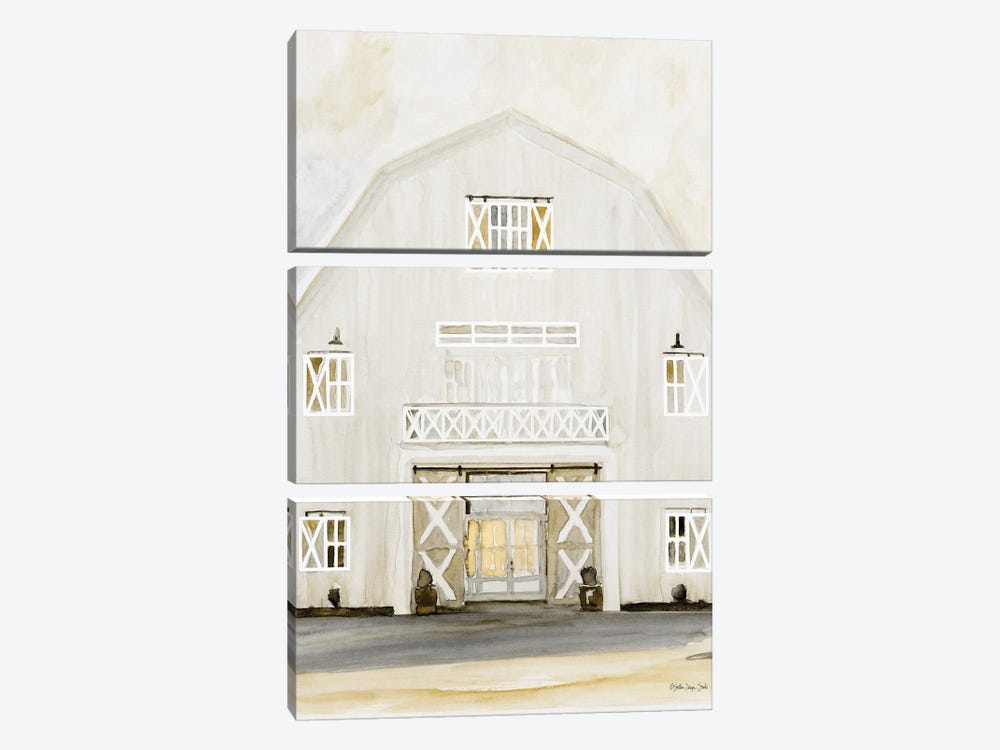 Wedding Barn by Stellar Design Studio 3-piece Art Print