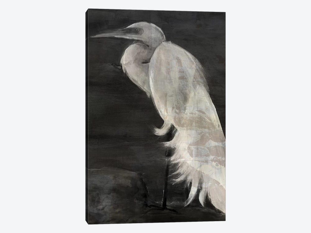 Textured Egret I by Stellar Design Studio 1-piece Canvas Print