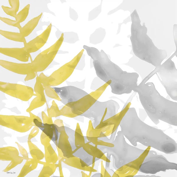 Penny Lane Publishing: Yellow Gray Leaves II by Stellar Design Studio