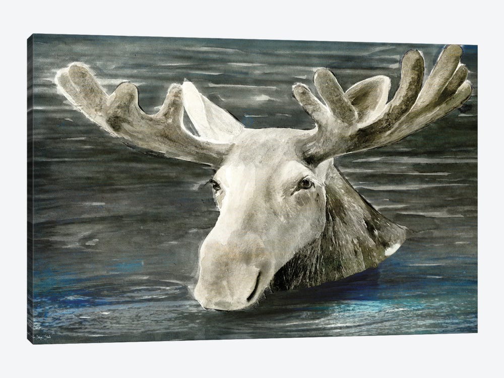 Lake Moose by Stellar Design Studio 1-piece Canvas Print