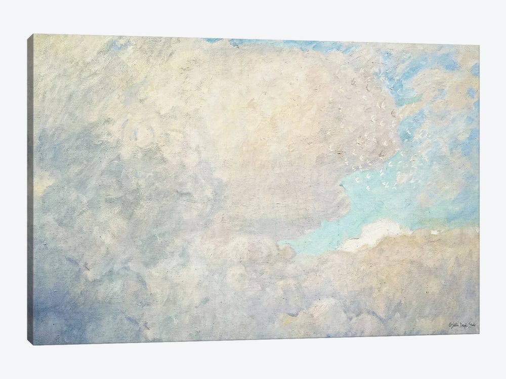 White Clouds Blue Sky    by Stellar Design Studio 1-piece Canvas Art