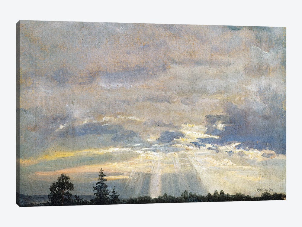 Cloud Study With Sunbeams by Stellar Design Studio 1-piece Art Print