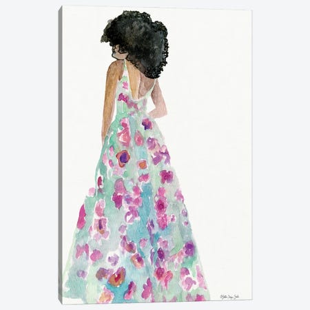 Floral Gown II Canvas Print #SLD470} by Stellar Design Studio Canvas Print