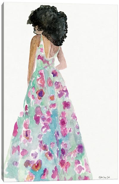 Floral Gown II Canvas Art Print - Stellar Design Studio