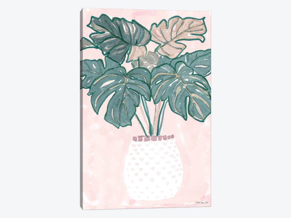 Pink Palms II by Stellar Design Studio 1-piece Canvas Print