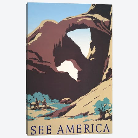 See America Canvas Print #SLD479} by Stellar Design Studio Canvas Print