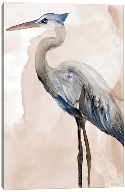 Heron II Canvas Art Print - Heron Art