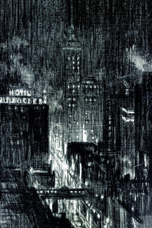 Manhattan Night by Stellar Design Studio wall art