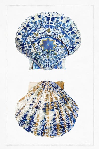 Canvas Art Prints: Boho Shells by Stellar Design Studio