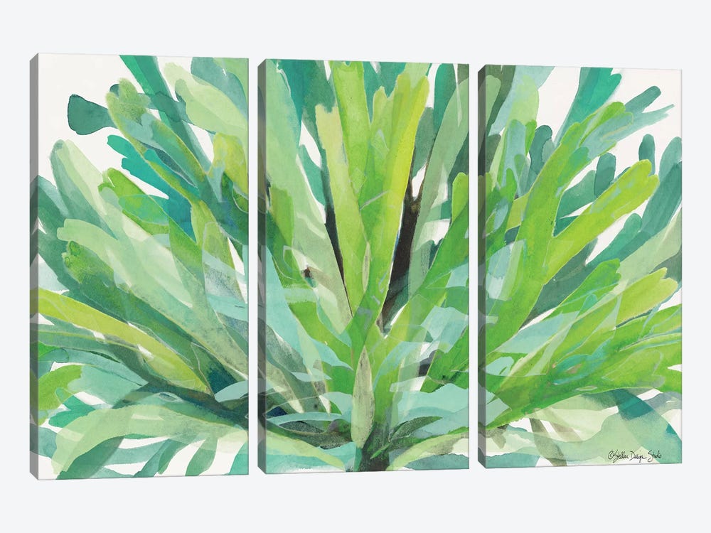 Tropical Sea Grass I by Stellar Design Studio 3-piece Canvas Print