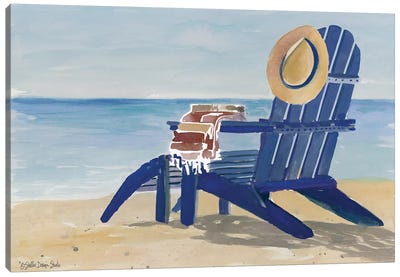 Beach Chairs II Canvas Art Print - Stellar Design Studio
