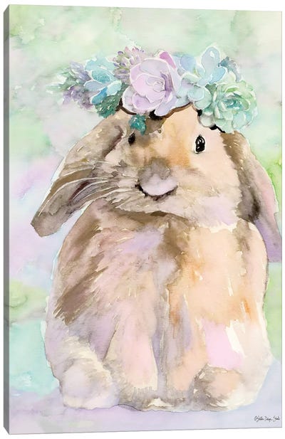 Bunny Bella Canvas Art Print - Easter Art