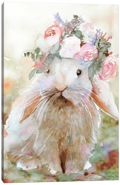 Bunny Sophia Canvas Art Print - Easter Art