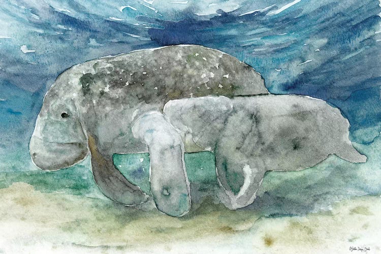 Manatee and Calf by Stellar Design Studio wall art
