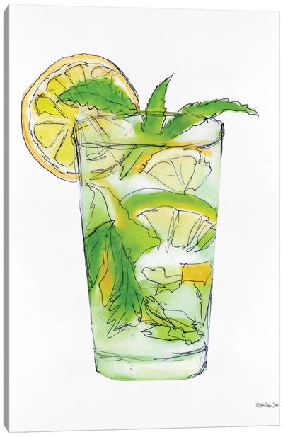 Mint Julip Canvas Art Print - Classic Cocktails