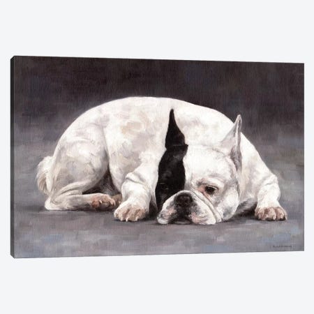 French Bulldog Canvas Print #SLG17} by Rachel Stribbling Canvas Wall Art
