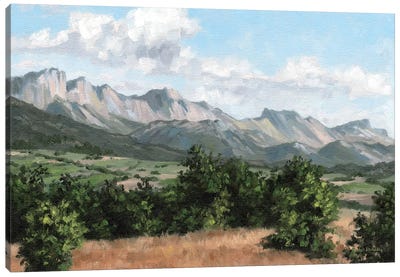 Mountain Landscape Canvas Art Print - Rachel Stribbling