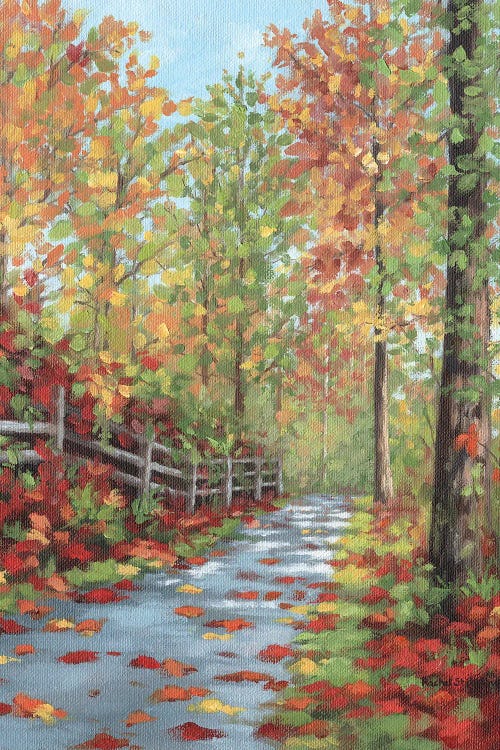 Autumn Walk by Rachel Stribbling wall art