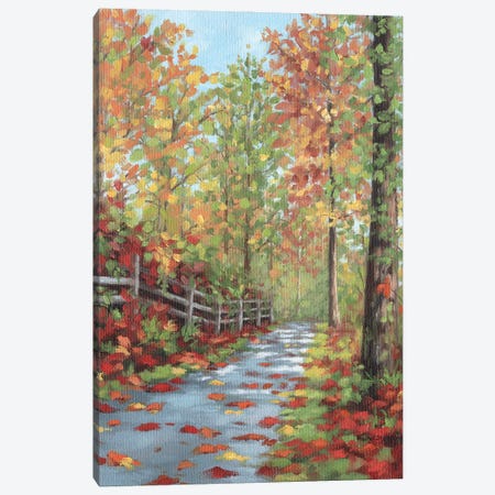 Autumn Walk Canvas Print #SLG83} by Rachel Stribbling Canvas Artwork