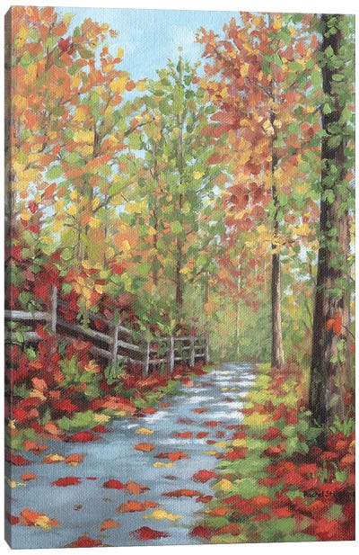 Autumn Walk Canvas Art Print - Rachel Stribbling