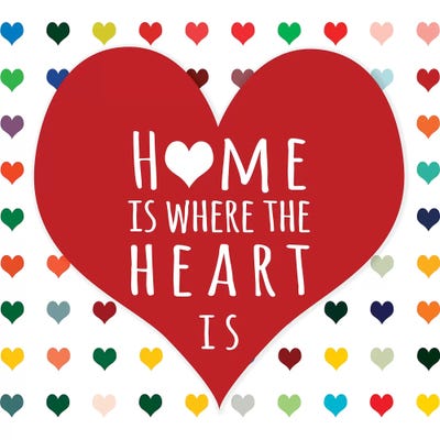 Home is Where by Shelley Lake canvas print