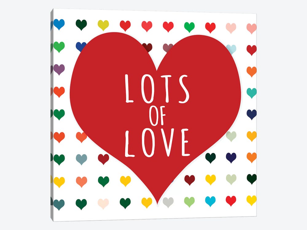 Lots of Love by Shelley Lake 1-piece Canvas Art Print