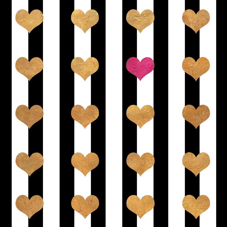 Single Pink Heart by Shelley Lake wall art
