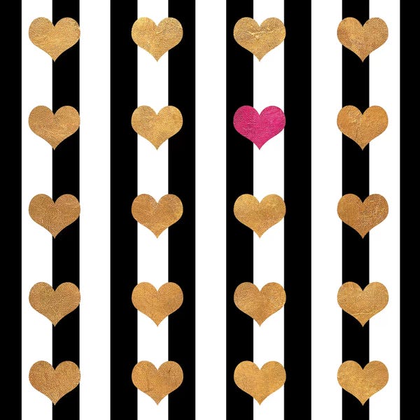 Seasonal Glam: Single Pink Heart by Shelley Lake