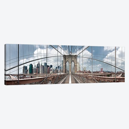 Brooklyn Bridge Canvas Print #SLK7} by Shelley Lake Canvas Art