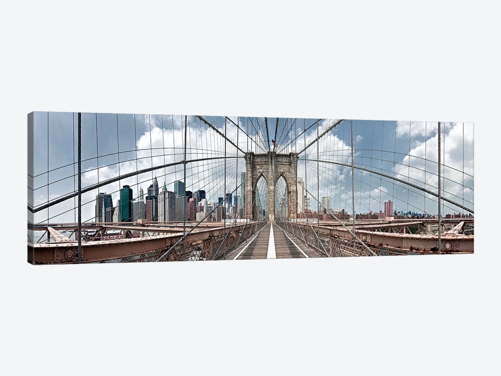 Brooklyn Bridge by Shelley Lake 1-piece Canvas Art Print