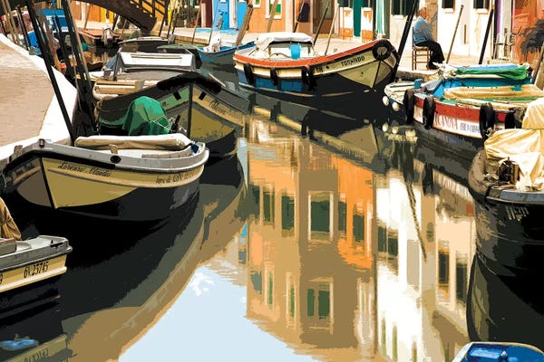 Shelley Lake: Burano Boats by Shelley Lake