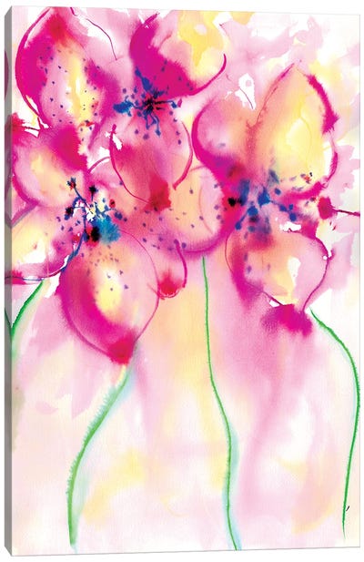 Bold Flowers II Canvas Art Print - Sonia Stella