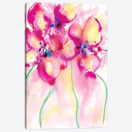 Bold Flowers II Canvas Print #SLL23} by Sonia Stella Canvas Print