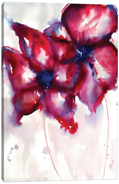 Bright Flowers Canvas Art Print - Sonia Stella