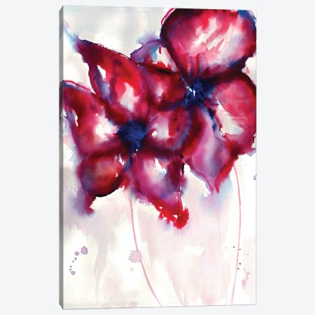 Bright Flowers Canvas Print #SLL24} by Sonia Stella Canvas Art