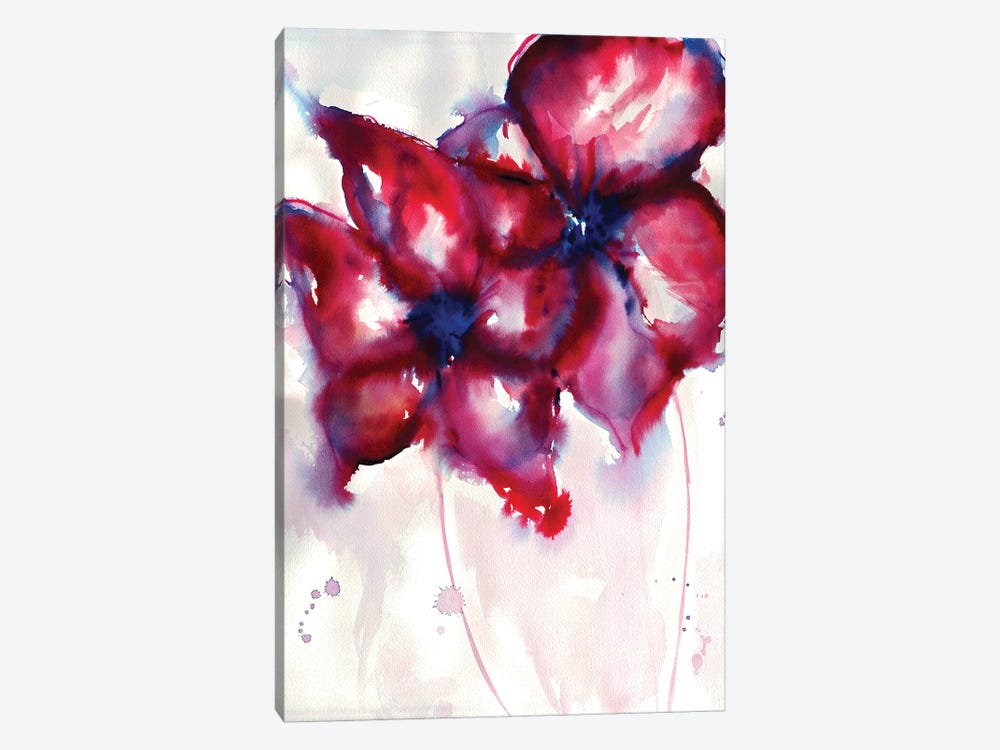 Bright Flowers by Sonia Stella 1-piece Canvas Print