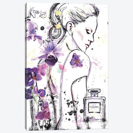 Chanel 5A Canvas Print #SLL26} by Sonia Stella Canvas Art