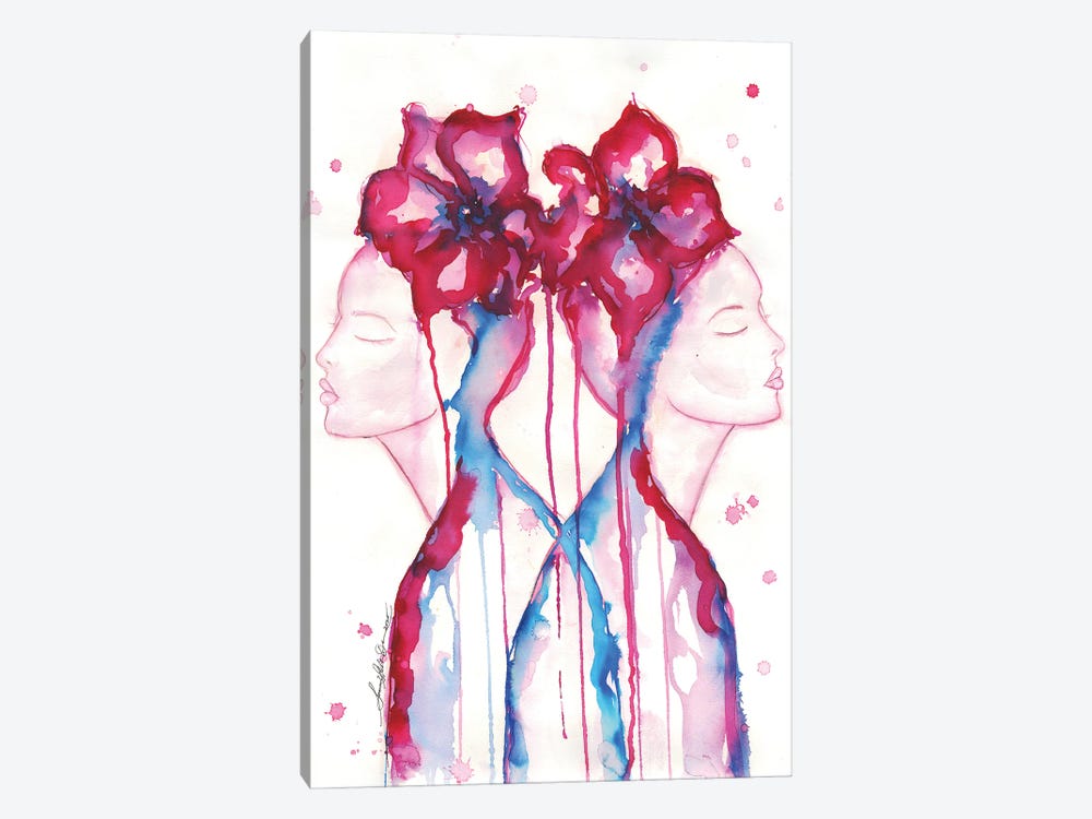 Contemplation Double by Sonia Stella 1-piece Canvas Wall Art
