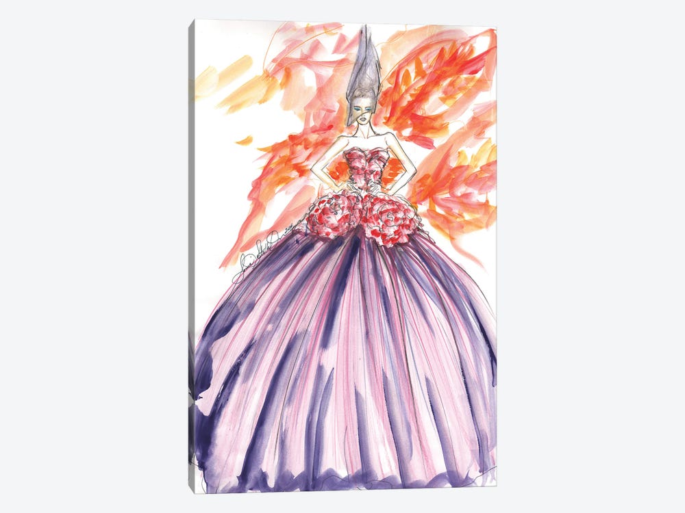 Dior With Flowers by Sonia Stella 1-piece Art Print
