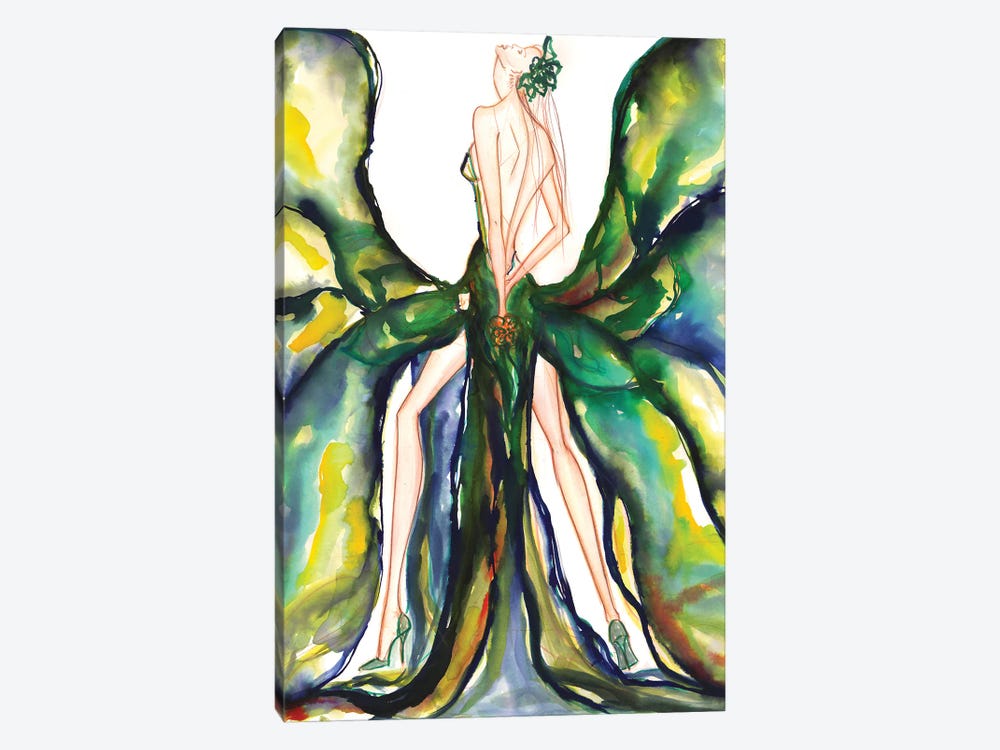 Green Magnolia by Sonia Stella 1-piece Canvas Print