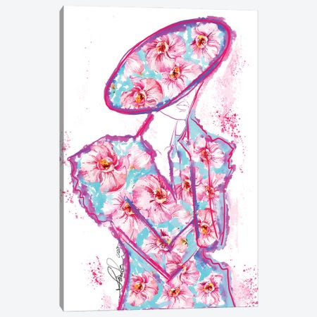 Abstract Orchid Fashion Art Canvas Print #SLL4} by Sonia Stella Art Print