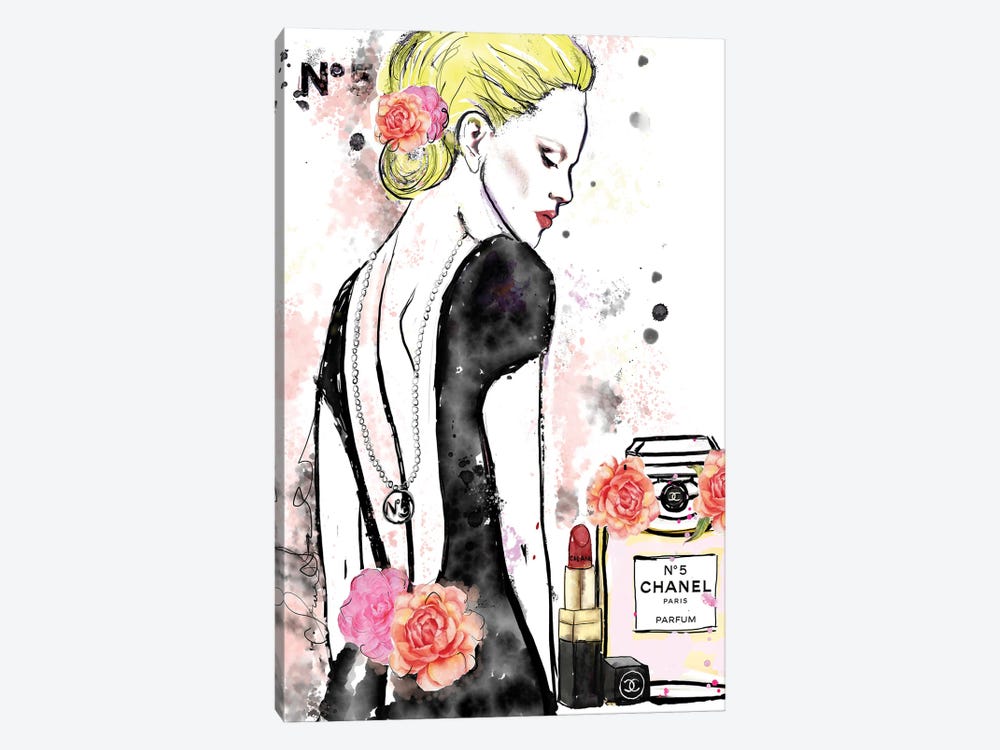 Chanel No 5 Nicole Kidman by Sonia Stella 1-piece Canvas Print