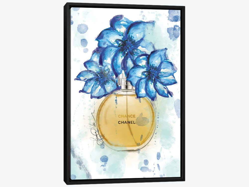 Chanel Chance Watercolor Perfume Bottle - Canvas Print | Sonia Stella