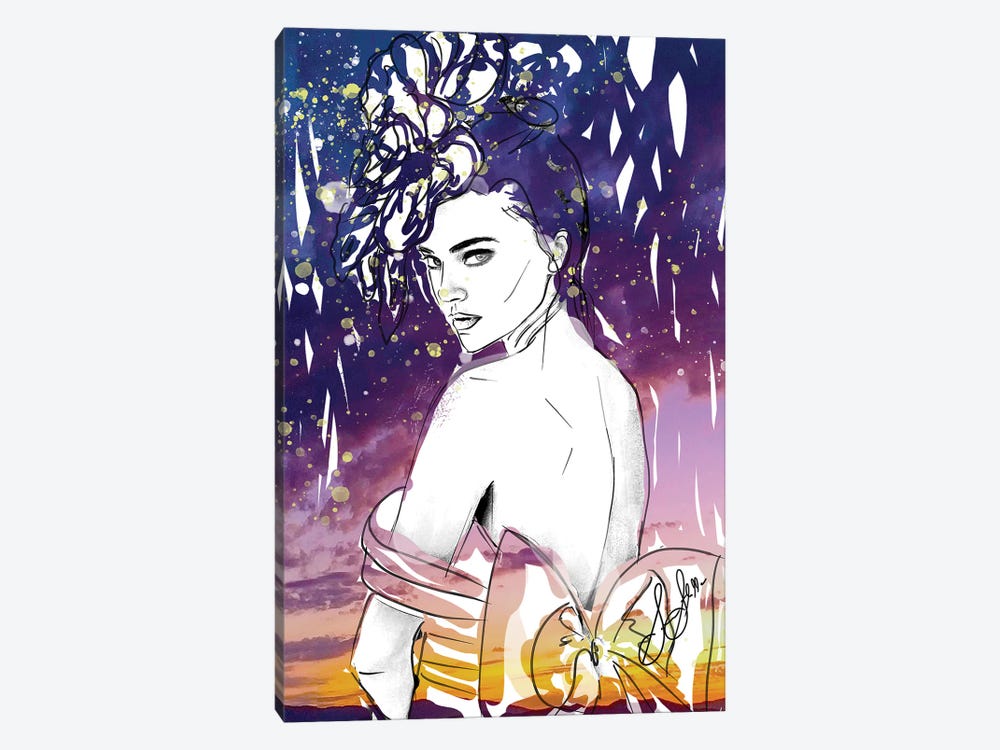 Afterglow by Sonia Stella 1-piece Canvas Art Print