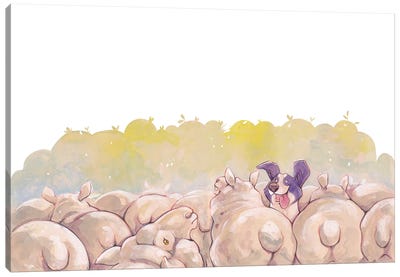 Sheep Herder Canvas Art Print - Stephanie Lane