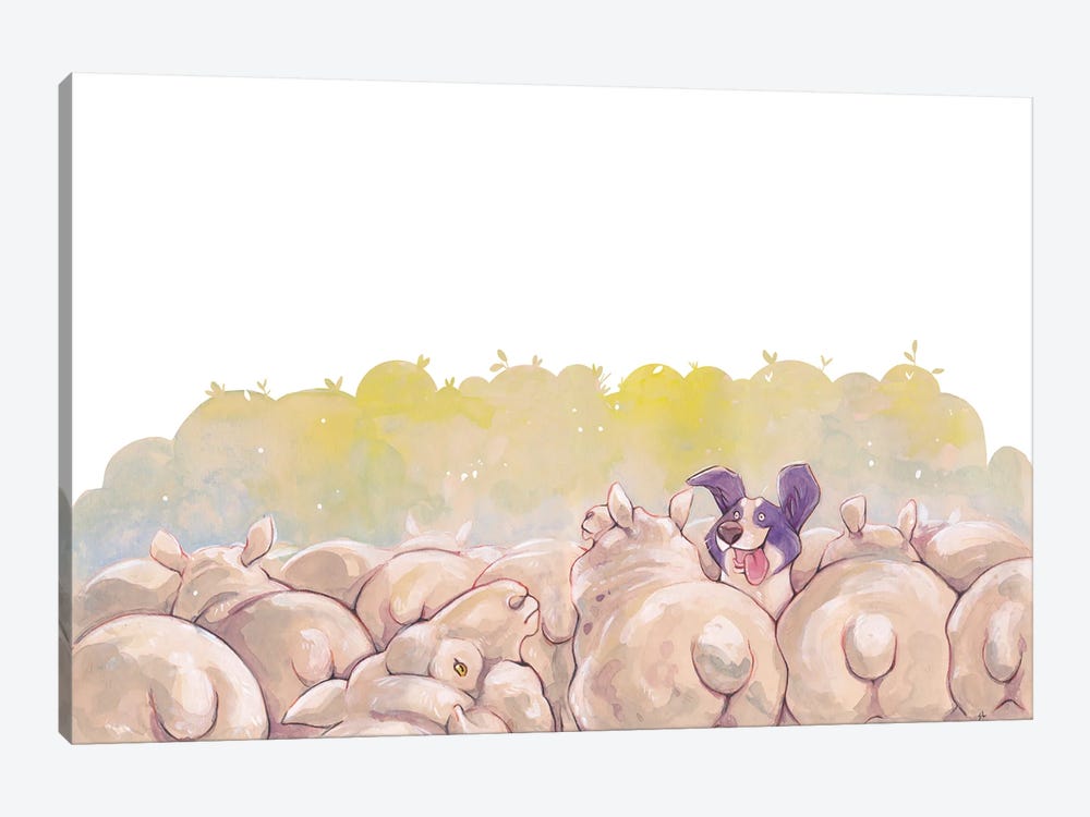 Sheep Herder by Stephanie Lane 1-piece Art Print